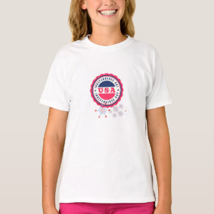 T-shirt ontwerp van de Amerikaanse onafhankelijkhe