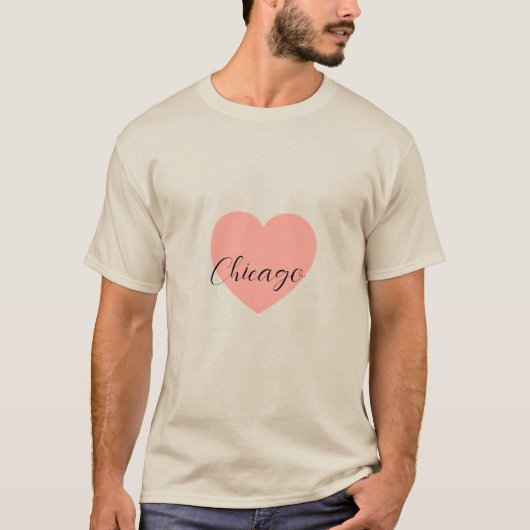 T-shirt ontwerp van de Amerikaanse stad Chicago (Voorkant)