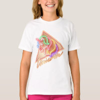 T-shirt ontwerp van eenhoorn