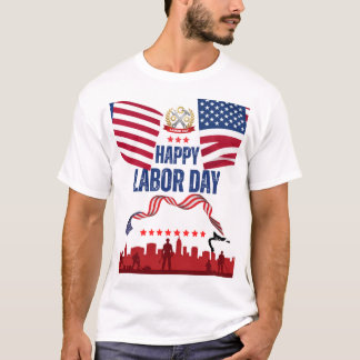 T-shirt ontwerp van gelukkige dag van de arbeid
