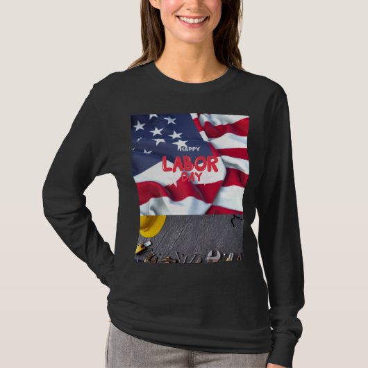T-shirt ontwerp van Labor Day kunst (Voorkant)
