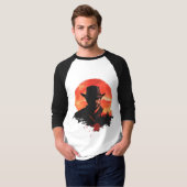  T-shirt ontwerp van Red dead silhouet  (Voorkant volledig)