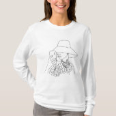 T-shirt ontwerp van vrouwelijke kunst met mobiel k (Voorkant)