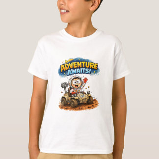 T-shirt ontwerp voor kinderen met ruimte-verkenner