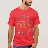 T-shirt ontwerp voor "OLYMPIC PARIIS 2024." (Voorkant)