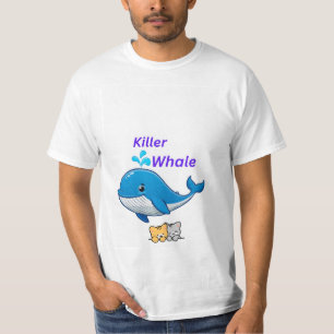 T-shirt ontwerp voor orka- en kattenliefhebbers