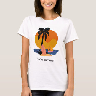 T-shirt ontwerp zomer