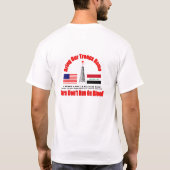 T-Shirt oorlog (Achterkant)