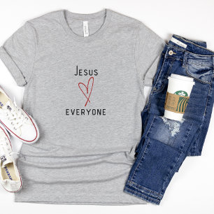 T-shirt op basis van geloof voor vrouwen   Jezus h