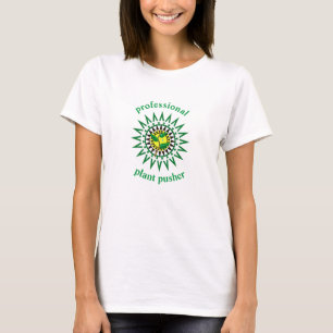 T-shirt op basis van plant voor vrouwen