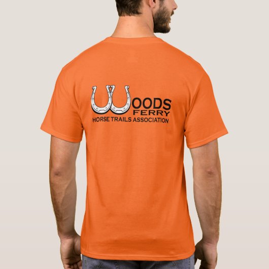 T-shirt Oranje kleur (Achterkant)