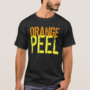 T-shirt oranje schil grappig aanpasbaar kledingstu