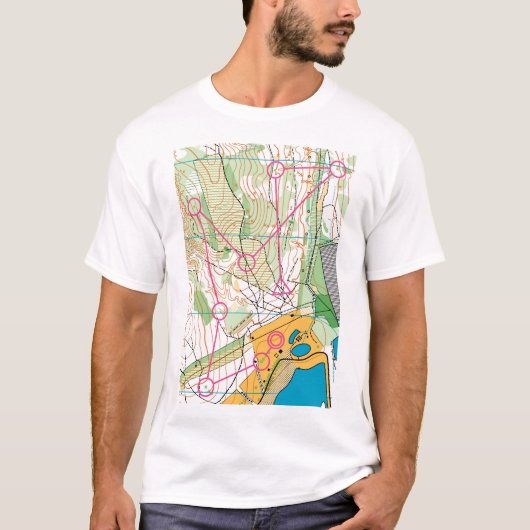 T-Shirt - Orienteerkaart (Voorkant)