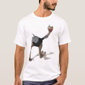 T-Shirt (Ostrich T-Shirt) - Digitale schilderij (Voorkant)