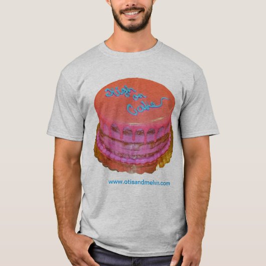 T-shirt, Otis en Melvin, "High on Cake" T-shirt (Voorkant)