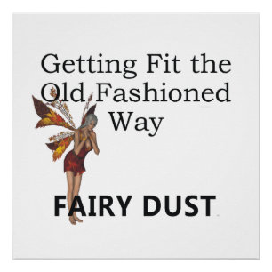 T-SHIRT Oude Fashioned Fitness Poster