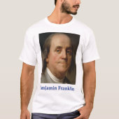 T-shirt over Ben Franklin, wetenschap en vooruitga (Voorkant)