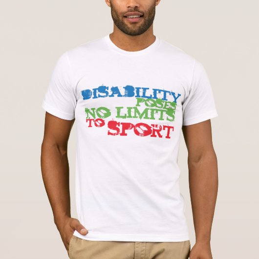 T-Shirt over het bewustzijn van gehandicapten (Voorkant)