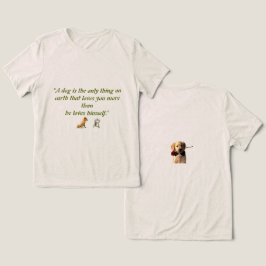 T-shirt over hondsliefde