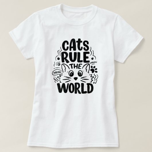T-shirt over kattenliefde (Design voorkant)