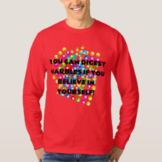 T-shirt over knikkers
