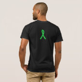 T-shirt over ziekte van Lyme, razernij Pijn bewust (Achterkant volledig)