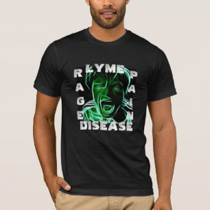 T-shirt over ziekte van Lyme, razernij Pijn bewust