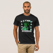 T-shirt over ziekte van Lyme, razernij Pijn bewust (Voorkant volledig)