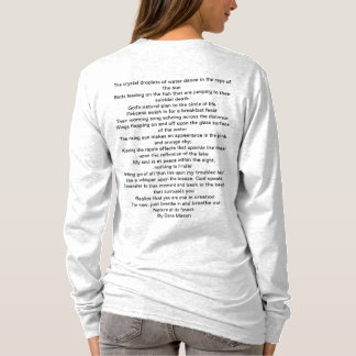 T-Shirt overgave aan het meer