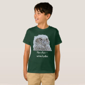 T-Shirt - Owl met tekst (Voorkant volledig)