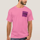 T-Shirt PAARSE PINK LOVE Unisex (Voorkant)