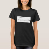 T-shirt Pachelbel Canon joke (Voorkant)