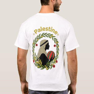 T-shirt Palestina – olijftak illustratie