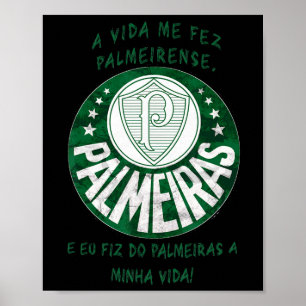 T-shirt Palmeiras Brazilië Voetbal Poster