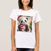 T-shirt Panda Christmas (Voorkant)
