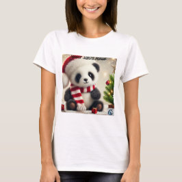 T-shirt Panda Christmas