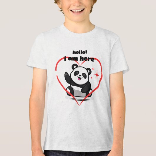 T-shirt panda logo design (Voorkant)