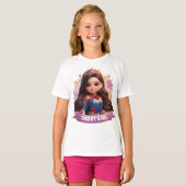 T-shirt Papa's meisje (Voorkant volledig)
