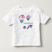 T-shirt "Parachuting Blueberries" (Voorkant)