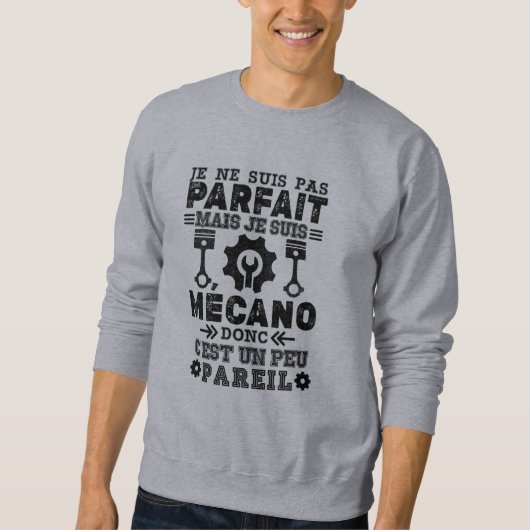 T-shirt Pas parfait mais mécano (Voorkant)