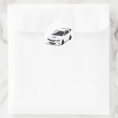 T-shirt Passion Rally pour Fans de Sportives Ronde Sticker (Tas)