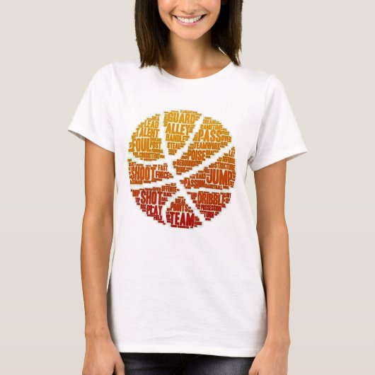 T-Shirt past het Basketbalteam van vrouwen aan (Voorkant)