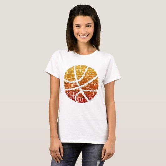 T-Shirt past het Basketbalteam van vrouwen aan (Voorkant volledig)