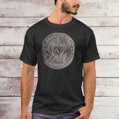 T-SHIRT PATRIOTE PIECE 1 FRANC!