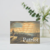 T-SHIRT Patriotic Sky Briefkaart (Staand voorkant)