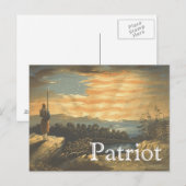 T-SHIRT Patriotic Sky Briefkaart (Voorkant / Achterkant)