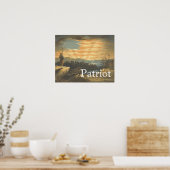 T-SHIRT Patriotic Sky Poster (Keuken)