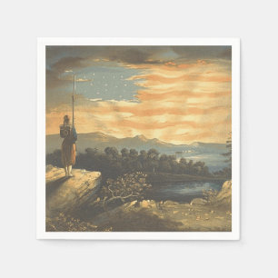 T-SHIRT Patriotic Sky Servetten