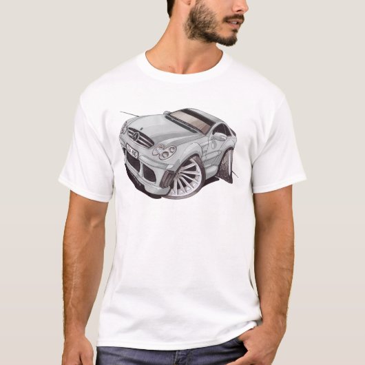 T-shirt patroon Mercedes AMG CLK design (Voorkant)