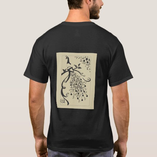 T-shirt pauwontwerp.. (Achterkant)